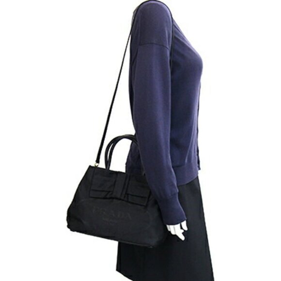 PRADA Black Leather Shoulder Bag - Picture 10 of 10